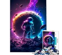 Rompecabezas para Adolescentes de 1000 Piezas Astronauta Muerto Juguetes educativos Juego de ingenio Decoración de Pared Regalos de Amigo Invisible (Tamaño 38x26cm)