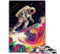 Rompecabezas para Adolescentes de 1000 Piezas, Astronauta psicodélico, Juego desafiante y para Jugar en Familia, Toda la Familia, 26x38cm