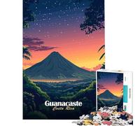 Rompecabezas para Adolescentes de 1000 Piezas Atardecer en Guanacaste Costa Rica Juguetes adictivos para Cultivar la Paciencia Juego de ingenio Decoración Perfecta Regalo Divertido (Tamaño 38x52cm)