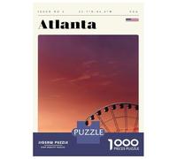 Rompecabezas para Adolescentes De 1000 Piezas Atlanta Georgia Travel Art Rompecabezas para Adolescentes Juego Familiar Desafío Difícil Cumpleaños Y Navidad 52x38cm/1000pcs