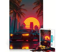 Rompecabezas para Adolescentes de 1000 Piezas Audi R Retro Wave Smooth Joint Diversión para ejercitar el Cerebro Juego Relajante Divertido (38x26cm)