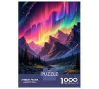 Rompecabezas para Adolescentes De 1000 Piezas Aurora Borealis Landscape-2 Rompecabezas para Adultos Juguete Decoración De Pared Mejora La Memoria Regalos De Cumpleaños Y Únicos 70x50cm/1000pcs