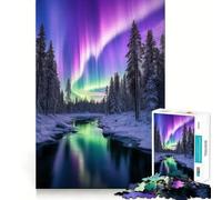 Rompecabezas para Adolescentes de 1000 Piezas Aurora Premium Edge Art,Juego de concentración Mental,diversión para el Tiempo Libre,Regalo artístico de Navidad 38x52cm