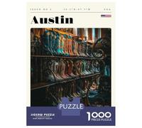 Rompecabezas para Adolescentes De 1000 Piezas Austin Texas Travel Art Rompecabezas para Adultos Juguete Decoración De Pared Mejora La Memoria Regalos De Cumpleaños Y Únicos 70x50cm/1000pcs