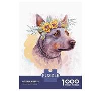 Rompecabezas para Adolescentes De 1000 Piezas Australian Cattle Dog Art Rompecabezas para Adultos Juego De Ingenio Difícil Difícil Cumpleaños Y Navidad 38x26cm/1000pcs