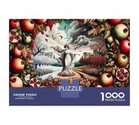 Rompecabezas para Adolescentes De 1000 Piezas Autumn Fantasy Pomegranate Orchard Rompecabezas para Adultos Juego De Ingenio Decoración De Pared Regalos para Reducir El Estrés 52x38cm/1000pcs