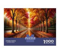 Rompecabezas para Adolescentes De 1000 Piezas Autumn Reflections in The Park Rompecabezas para Adultos Juguetes Antiestrés Arte De Pared Regalos De Cumpleaños Y Únicos 52x38cm/1000pcs