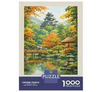 Rompecabezas para Adolescentes De 1000 Piezas Autumn Scene at Okayama Castle Rompecabezas para Adolescentes Juego Práctico Desafío Difícil Desafiante De Completar 38x26cm/1000pcs