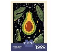 Rompecabezas para Adolescentes De 1000 Piezas Avocado Illustration Rompecabezas para Adultos Juguete Decoración De Pared Regalo De Cumpleaños Juego Desafiante Regalos 52x38cm/1000pcs
