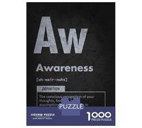 Rompecabezas para Adolescentes De 1000 Piezas Awareness Element - Conscious Mindset Manifestation Rompecabezas para Adultos Juguetes Antiestrés Regalo De Cumpleaños Cumpleaños 70x50c