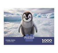 Rompecabezas para Adolescentes De 1000 Piezas Baby Emperor Penguin on Ice Rompecabezas para Adolescentes Juegos Relajantes Decoración Perfecta Regalos De Cumpleaños Y Únicos 38x26cm/1000pcs