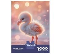Rompecabezas para Adolescentes De 1000 Piezas Baby Flamingo Sunset Rompecabezas para Adultos Juego De Ingenio Difícil Difícil Cumpleaños Y Navidad 38x26cm/1000pcs