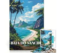 Rompecabezas para Adolescentes de 1000 Piezas Baia do Sancho,Brasil Póster de Viaje Diversión para el Cerebro Juego Relajante (50x75cm)