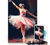 Rompecabezas para Adolescentes de 1000 Piezas Bailarina,articulaciones Suaves,Juguete Divertido e Inteligente para el Cerebro,Juego Relajante,Regalo Divertido para cumpleaños (38x26cm)
