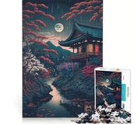 Rompecabezas para Adolescentes de 1000 Piezas Bajo la Luna Juegos Divertidos Entrena tu Cerebro y Tus Manos Ideal para Decorar tu Escritorio 50x75cm