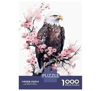 Rompecabezas para Adolescentes De 1000 Piezas Bald Eagle Cherry Blossom Rompecabezas para Adultos Juego De Ingenio Alivia El Estrés Ayuda A Ejercitar El Cerebro 70x50cm/1000pcs