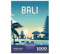 Rompecabezas para Adolescentes De 1000 Piezas Bali, Indonesia Travel Rompecabezas Juguete Decoración De Pared Vacaciones En Casa Matar El Tiempo Desafío Educativo 38x26cm/1000pcs