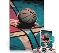 Rompecabezas para Adolescentes de 1000 Piezas Baloncesto clásico Entrena tu Cerebro y Tus Manos con póster a Juego y Hoja de Trivia 52x38cm