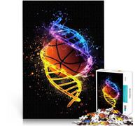 Rompecabezas para Adolescentes de 1000 Piezas Baloncesto Deportes Coloridos Juegos de relajación Mejorar el Amor Entre Parejas 38x26cm