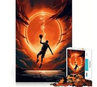 Rompecabezas para Adolescentes de 1000 Piezas Baloncesto,Espacio,Lanzamiento,Piezas de Corte Limpio,Juego Inteligente,Regalo,Tiempo Libre,Juego,Escena navideña,Arte (50x75cm)