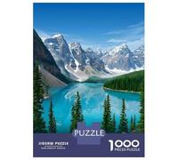 Rompecabezas para Adolescentes De 1000 Piezas Banff National Park Vintage Rompecabezas para Adolescentes Juegos Relajantes Regalos para Mujeres Diversión En Casa Actividades, 70x50cm/1000pcs