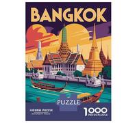 Rompecabezas para Adolescentes De 1000 Piezas Bangkok Travel Rompecabezas para Adultos Juegos De Relajación Decoración Juego Desafiante Regalos 70x50cm/1000pcs