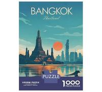 Rompecabezas para Adolescentes De 1000 Piezas Bangkok Travel Rompecabezas para Adultos Juguete Decoración De Pared Mejora La Memoria Regalos De Cumpleaños Y Únicos 52x38cm/1000pcs