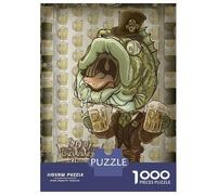 Rompecabezas para Adolescentes De 1000 Piezas Bass Fish Enjoy Craft Beer Rompecabezas para Adultos Juguetes Antiestrés Decoración De Pared Interacción Entre Padres E Hijos 52x38cm/1000pcs