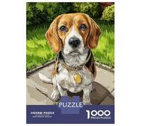Rompecabezas para Adolescentes De 1000 Piezas Beagle Dog Portrait Rompecabezas para Adultos Juegos Familiares Análisis Y Lógica Cumpleaños Y Navidad 52x38cm/1000pcs