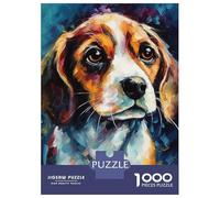 Rompecabezas para Adolescentes De 1000 Piezas Beagle Puppy Art Rompecabezas para Adolescentes Juegos Relajantes Carrera De Velocidad De Manos 38x26cm/1000pcs