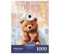 Rompecabezas para Adolescentes De 1000 Piezas Bear with Toilet Paper on Head Rompecabezas para Adultos Juegos Relajantes Regalos para Mujeres Regalos De Juegos Desafiantes 70x50cm/1000pcs