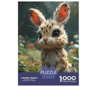 Rompecabezas para Adolescentes De 1000 Piezas Beautiful Bunny Cartoon Rompecabezas para Adultos Juegos Divertidos Decoración De Pared 70x50cm/1000pcs