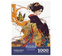Rompecabezas para Adolescentes De 1000 Piezas Beautiful Geisha Rompecabezas para Adolescentes Juego Práctico Desafío Difícil Desafiante De Completar 52x38cm/1000pcs