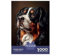 Rompecabezas para Adolescentes De 1000 Piezas Bernese Mountain Dog Portrait Rompecabezas para Adultos Juegos Familiares Pero Divertidos Y Humorísticos Desafío Educativo 52x38cm/1000pcs