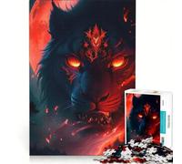 Rompecabezas para Adolescentes de 1000 Piezas: Bestia de la Luna de Sangre, Juego de ingenio, desafiante de completar, Toda la Familia 50x75cm