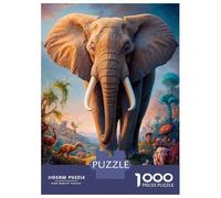 Rompecabezas para Adolescentes De 1000 Piezas Beyond The Elephant Rompecabezas para Adultos Juegos Relajantes Regalo De Cumpleaños Diversión En Casa Actividades, 70x50cm/1000pcs
