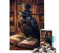 Rompecabezas para Adolescentes de 1000 Piezas Biblioteca de Libros Smart Raven Juegos relajantes Juguetes adictivos para Cultivar la Paciencia Regalos de cumpleaños para la diversión Familiar