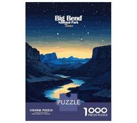 Rompecabezas para Adolescentes De 1000 Piezas Big Bend National Park Rompecabezas para Adultos Juegos Relajantes Mejora La Memoria Desafiante De Completar 70x50cm/1000pcs