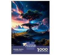 Rompecabezas para Adolescentes De 1000 Piezas Big Tree Rompecabezas para Adultos Juegos Divertidos Decoración De Pared 52x38cm/1000pcs