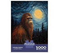 Rompecabezas para Adolescentes De 1000 Piezas Bigfoot Van Gogh Starry Rompecabezas para Adultos Juego Familiar Alivia El Estrés Interacción Entre Padres E Hijos 70x50cm/1000pcs