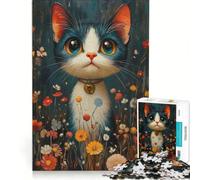 Rompecabezas para Adolescentes de 1000 Piezas: Bigotes Curiosos, decoración de Pared, difícil y desafiante, Regalo de Juego desafiante 38x26cm