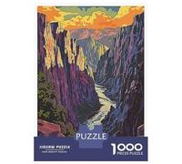 Rompecabezas para Adolescentes De 1000 Piezas Black Canyon of The Gunnison Rompecabezas para Adolescentes Juego Práctico Desafío Difícil Desafiante De Completar 52x38cm/1000pcs