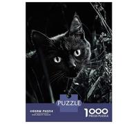 Rompecabezas para Adolescentes De 1000 Piezas Black Cat in Shadows Rompecabezas para Adultos Juegos Divertidos Una Obra De Arte Regalos De Cumpleaños Y Únicos 70x50cm/1000pcs