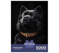 Rompecabezas para Adolescentes De 1000 Piezas Black & Gold Chow-Chow Rompecabezas para Adultos Juegos Familiares Desafío Difícil Regalos De Cumpleaños Y Únicos 52x38cm/1000pcs