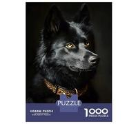 Rompecabezas para Adolescentes De 1000 Piezas Black & Gold Husky Rompecabezas para Adultos Juegos Familiares Alivia El Estrés Regalos De Cumpleaños Y Únicos 70x50cm/1000pcs