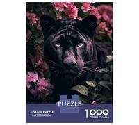 Rompecabezas para Adolescentes De 1000 Piezas Black Panther in Bloom Rompecabezas para Adultos Juguete Decoración De Pared Decoración del Hogar Juego Desafiante Regalos 70x50cm/1000pcs