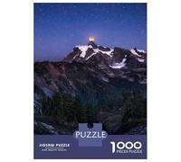 Rompecabezas para Adolescentes De 1000 Piezas Blood Moon Over Shuksan Rompecabezas para Adultos Juguete Decoración De Pared Corte De Precisión para Cumpleaños, Navidad 70x50cm/1000pcs