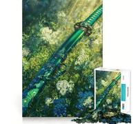 Rompecabezas para Adolescentes de 1000 Piezas Blossom Garden Katana Premium Edge Art,Juego de concentración Mental,diversión para el Tiempo Libre,Regalo artístico de Navidad 38x52cm