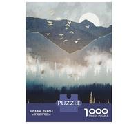 Rompecabezas para Adolescentes De 1000 Piezas Blue Mountain Mist Rompecabezas para Adultos Juguetes De Bricolaje Una Obra De Arte Diversión En Casa Actividades, 70x50cm/1000pcs