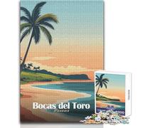 Rompecabezas para Adolescentes de 1000 Piezas, Bocas del Toro, Panamá, Juego Educativo Familiar, Juguete Decorativo decoración de Pared, tamaño 38x52cm